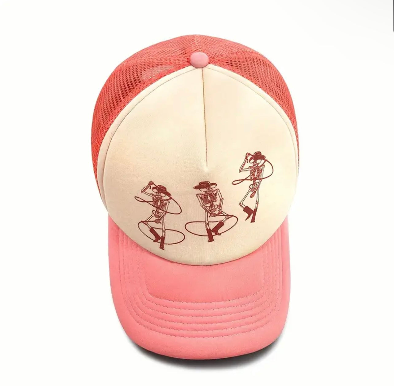 Cowboy Skeleton Trucker Hat