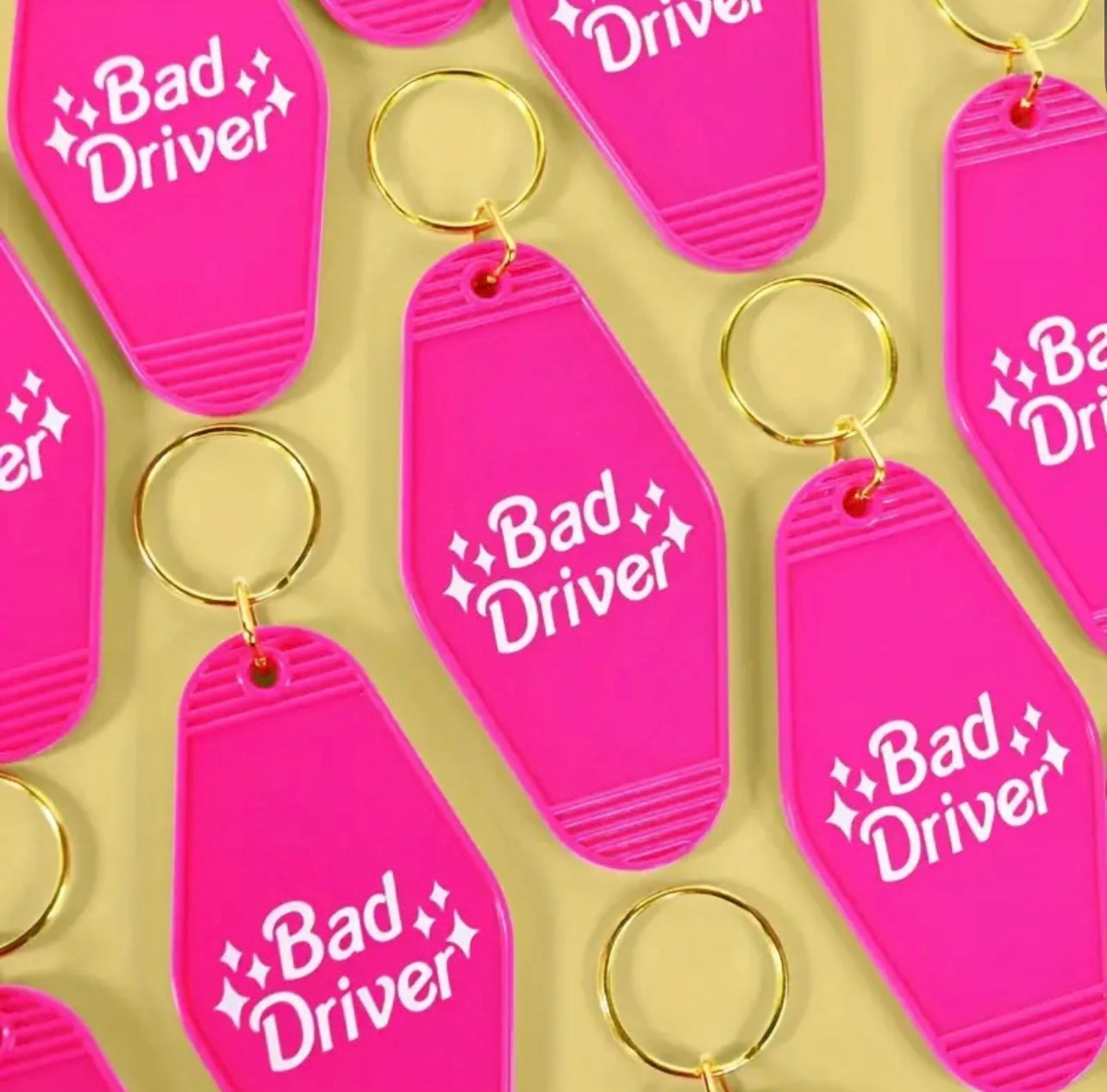 Bad Driver Barbie Keychain