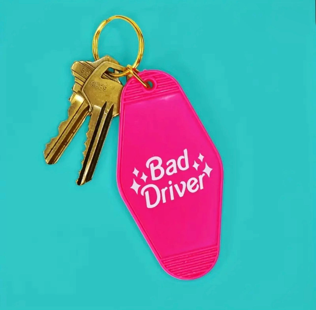 Bad Driver Barbie Keychain