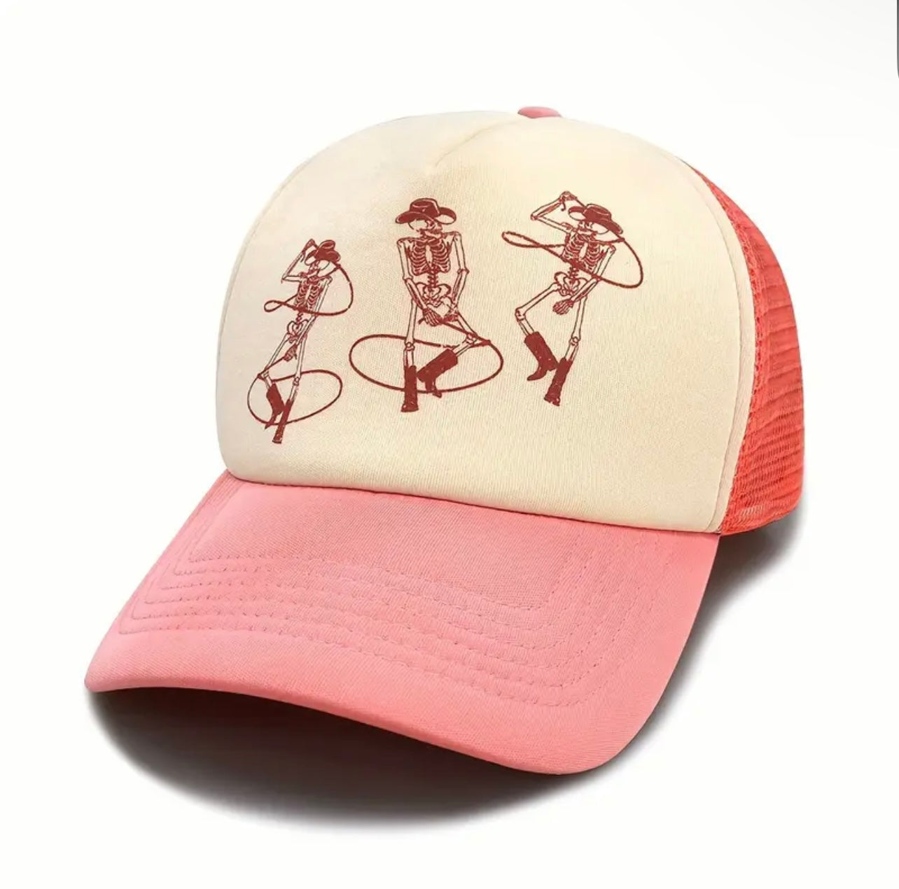 Cowboy Skeleton Trucker Hat