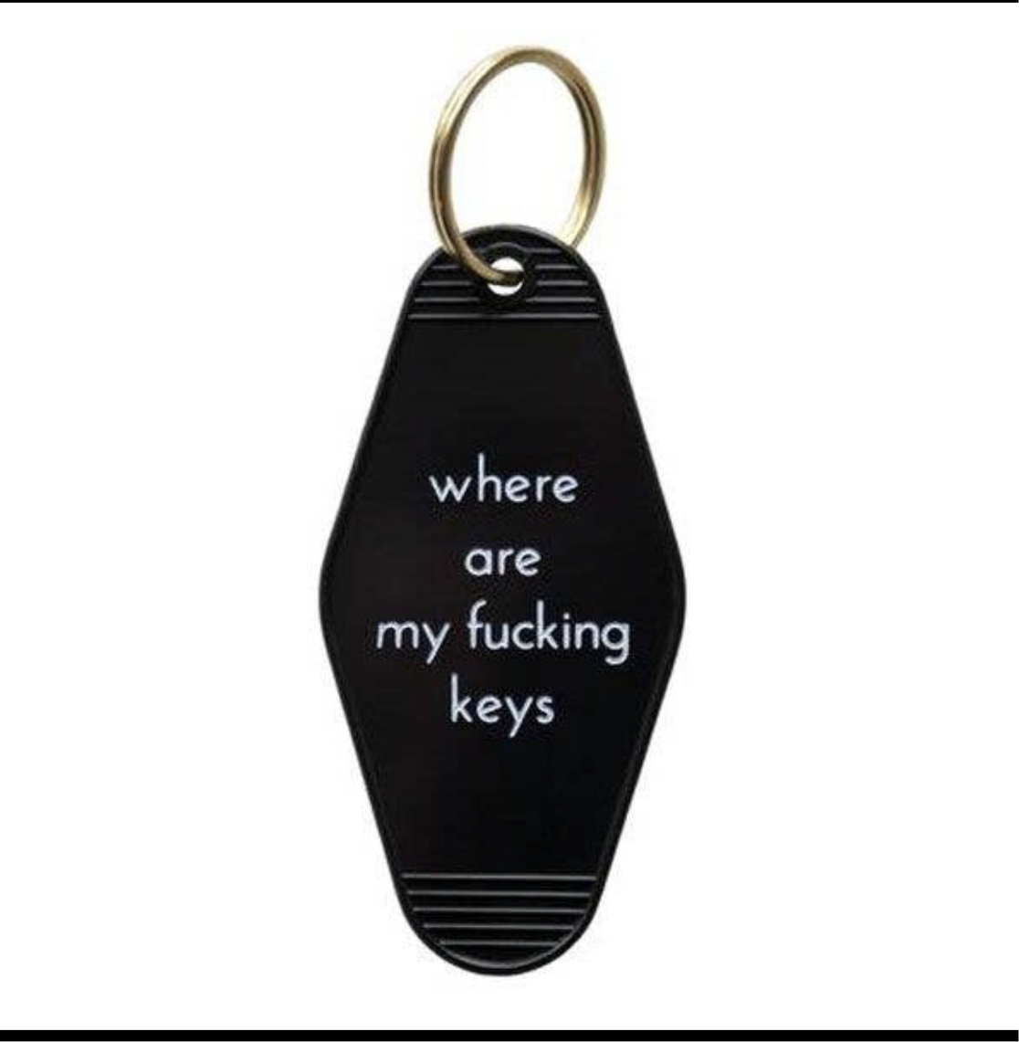 ‘Where are My Keys’ Motel Keychain