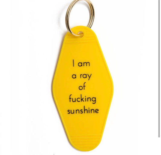 Ray of Sunshine Retro Motel Keychain